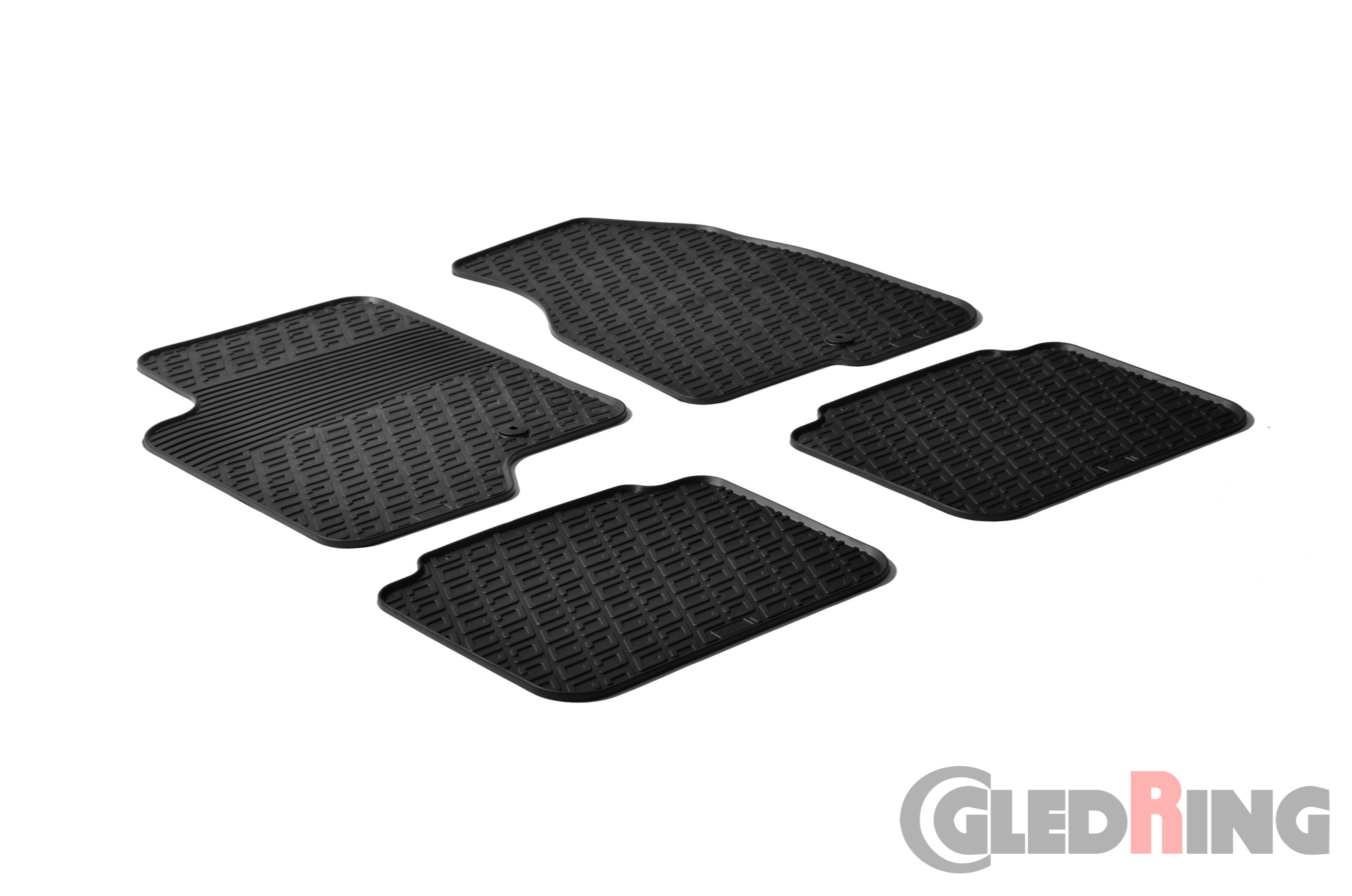 Original Gledring Passform Fußmatten Gummimatten 4 Tlg.+Fixing - Opel Antara 06-10 & 2011->